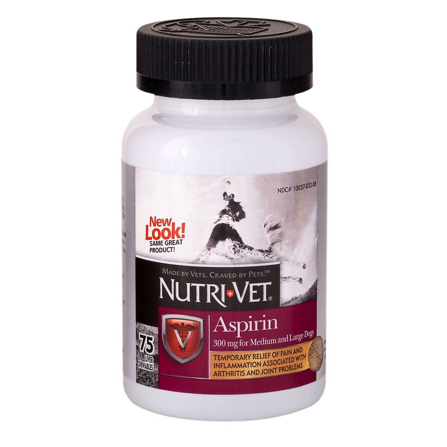 Nutri-Vet Aspirin for Medium / Large Dogs, Chewable Liver