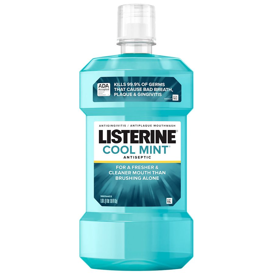 Listerine Antiseptic Mouthwash For Bad Breath Mint Walgreens