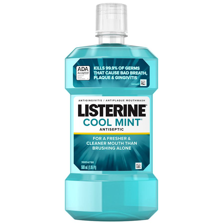 Listerine Antiseptic Mouthwash For Bad Breath Mint Walgreens