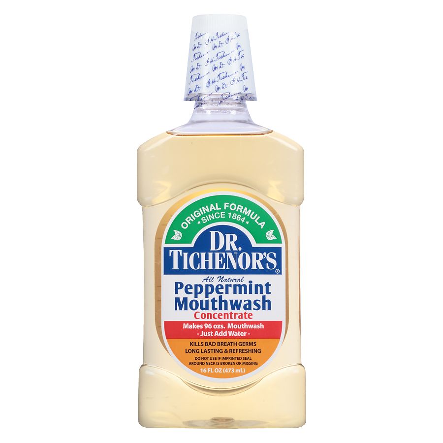 Dr Tichenors Mouthwash Concentrate And First Aid Antiseptic Peppermint