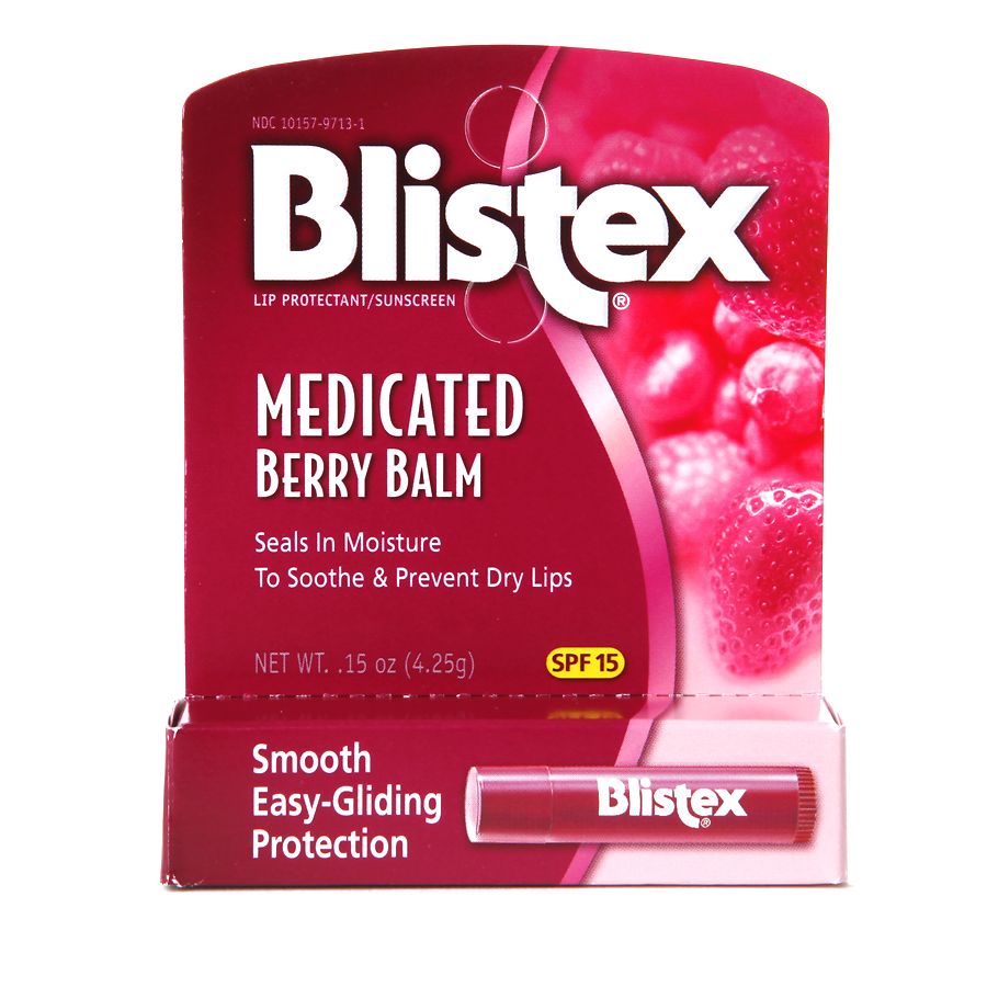 Blistex Medicated Lip Balm Stick SPF 15 Berry | Walgreens
