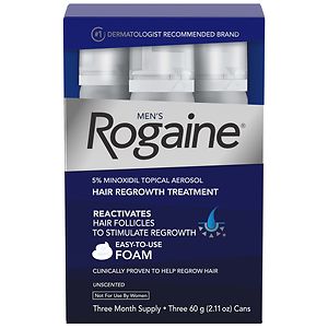 Men's Rogaine Hair Regrowth Treatment Foam Unscented