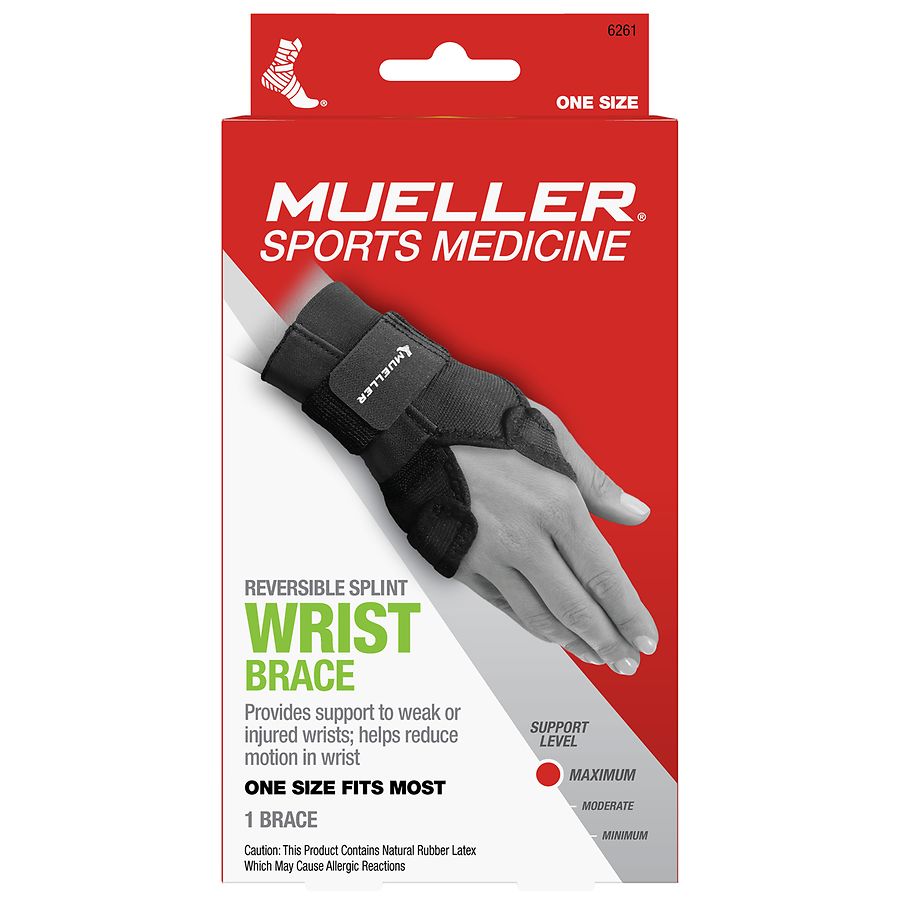 Mueller Sport Care Reversible Splint Wrist Brace, Maximum Support