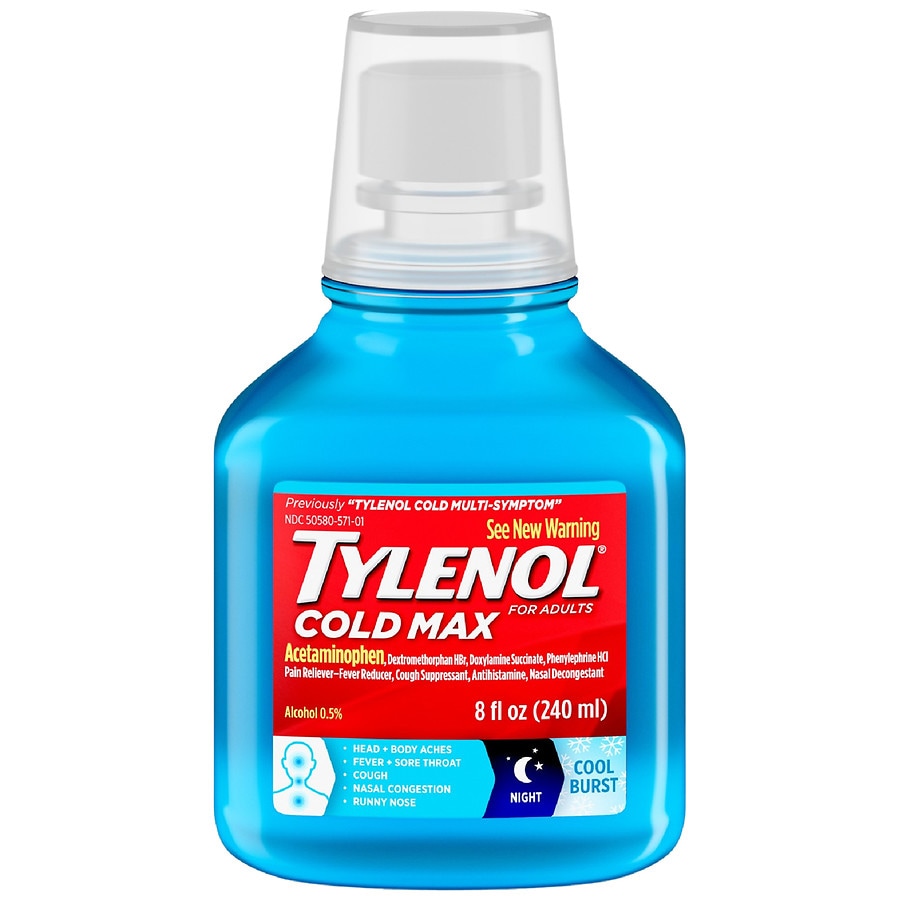 Tylenol Cold Cough Runny Nose Dosage Chart