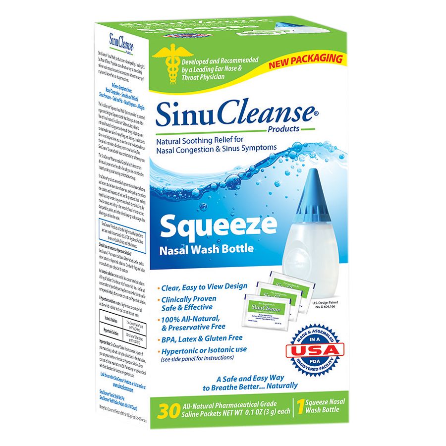 SinuCleanse Squeeze Nasal Wash Bottle Kit | Walgreens