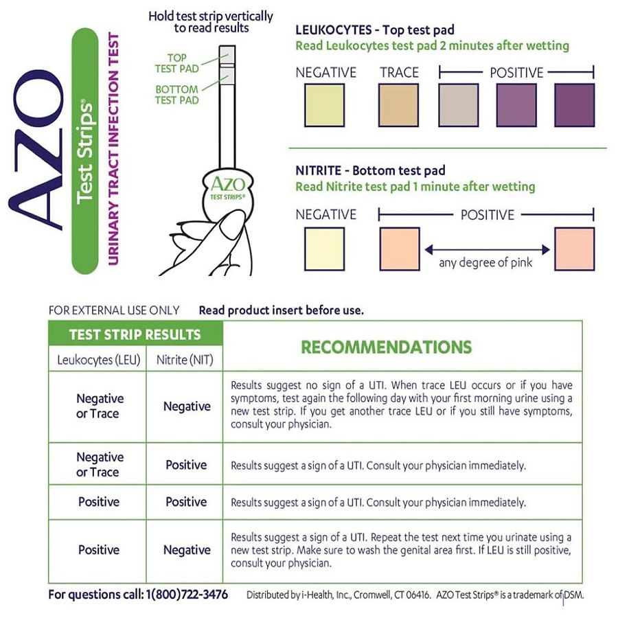 Azo Urinary Tract Infection Uti Test Strips Walgreens