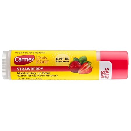 UPC 083078000318 product image for Carmex Everyday Protecting Lip Balm Stick SPF 15 Strawberry | upcitemdb.com