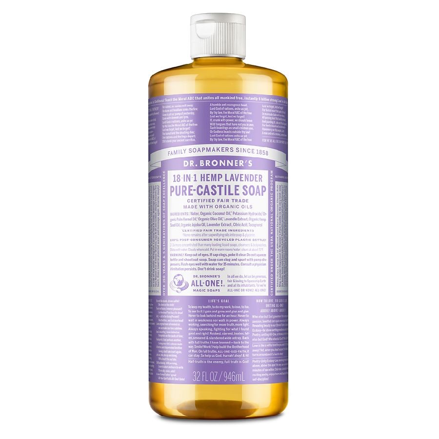 Dr Bronner S Magic Soaps 18 In 1 Hemp Pure Castile Soap Lavender