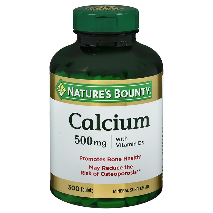 Natures Bounty Calcium 500mg With Vitamin D3 Tablets