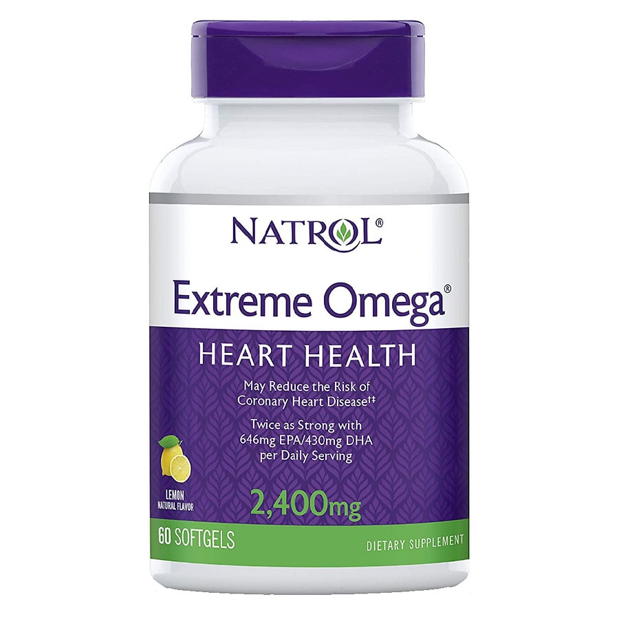  Natrol Extreme Omega Fish Oil 1200 mg 