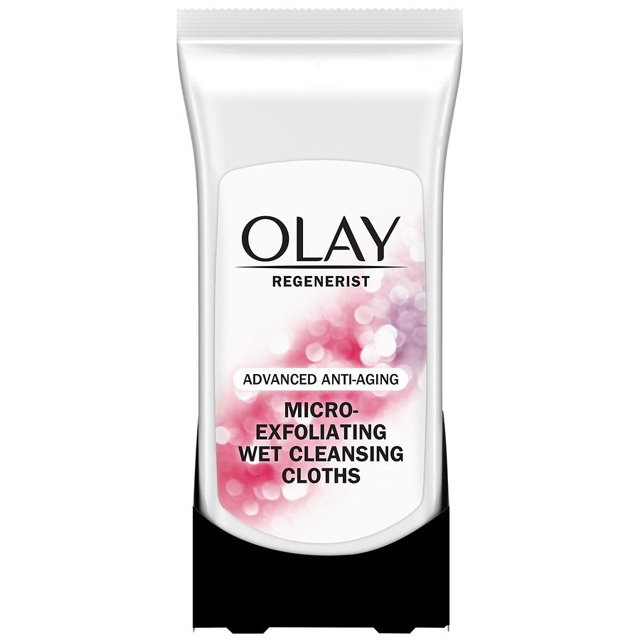 Olay Regenerist MicroExfoliating Wet Facial Cleansing Wipes Walgreens