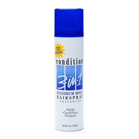 Condition 3-in-1 Unscented Hairspray, Maximum Hold