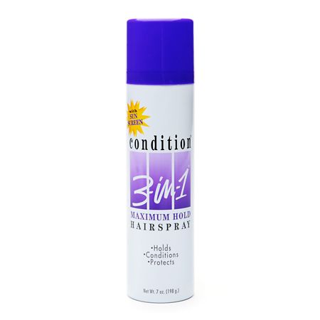 Condition 3-in-1 Maximum Hold Hairspray with Sun Screen