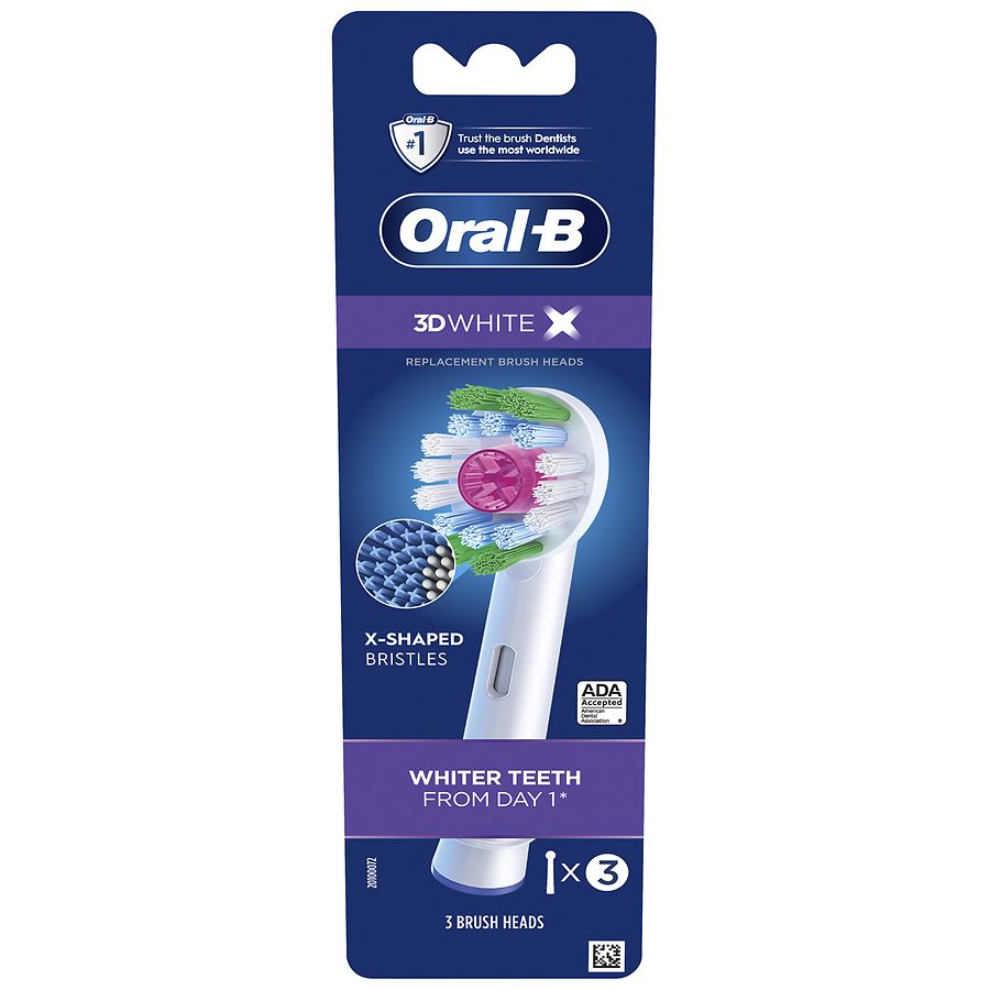 oral b electric toothbrush heads 3d white