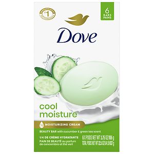 Dove Go Fresh Cool Moisture Bath Bars 6 Pack