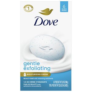 Dove Gentle Exfoliating Beauty Bars 6 Pack