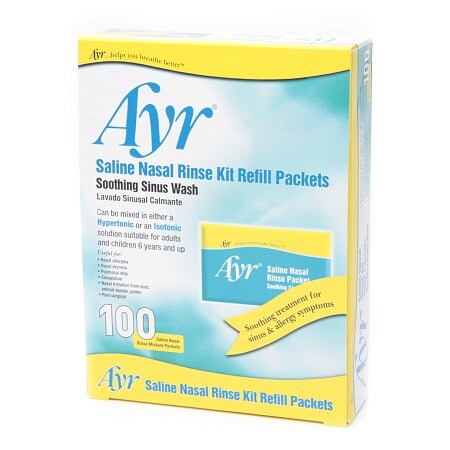 Ayr Saline Nasal Rinse Kit Refill Packets