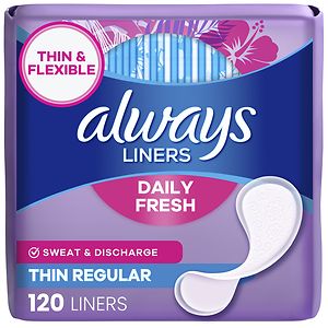 Always Incredibly Thin Daily Liners, Double Pack Regular