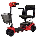Mobility Scooters Walgreens Rider Scootie 4 Wheel Mobility Scooter Red