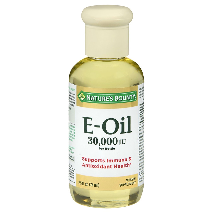 In de naam Vuiligheid Mondstuk Nature's Bounty Natural Vitamin E-Oil Dietary Supplement | Walgreens