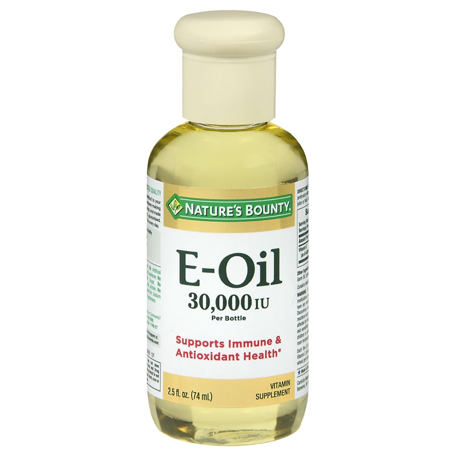 Natures Bounty Natural Vitamin E Oil Dietary Supplement