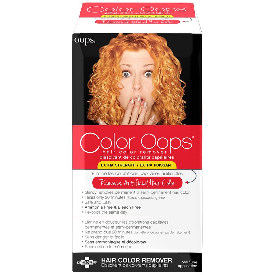 hair colors to cover up using oops color remover