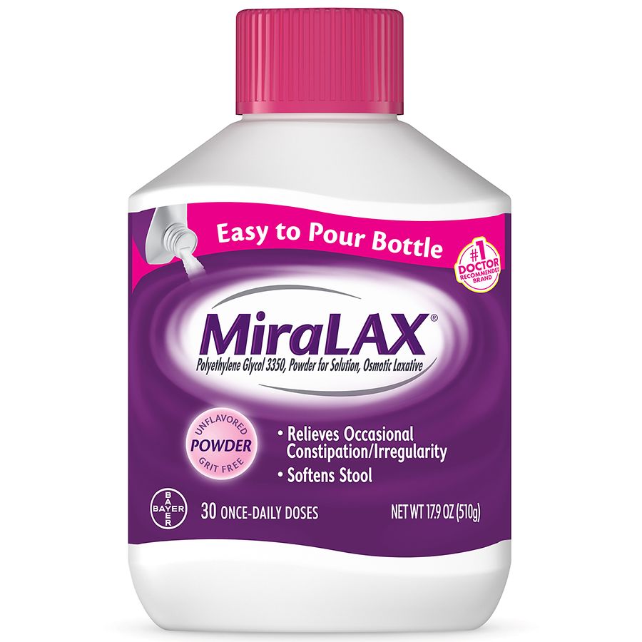 MiraLAX Polyethylene Glycol 3350 Unflavored | Walgreens