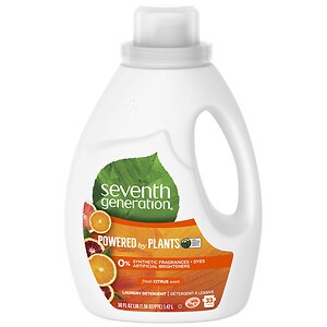 Seventh Generation Natural Liquid Laundry Detergent, 2X Concentrated, 33 Loads Fresh Citrus Breeze