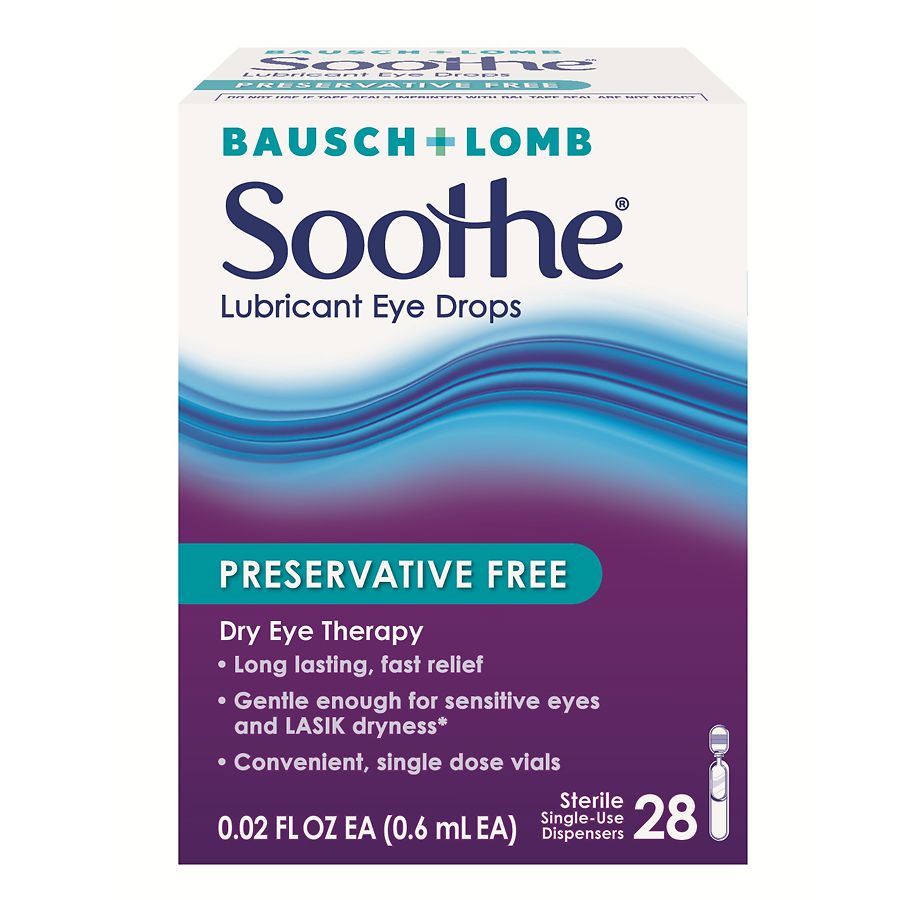 saline sensitive eye drops