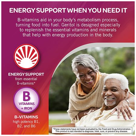 Geritol Liquid B-Vitamins and Iron for Energy Support | Walgreens