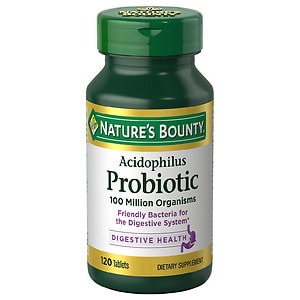 Nature's Bounty Natural Acidophilus Dietary Supplement, Tablets