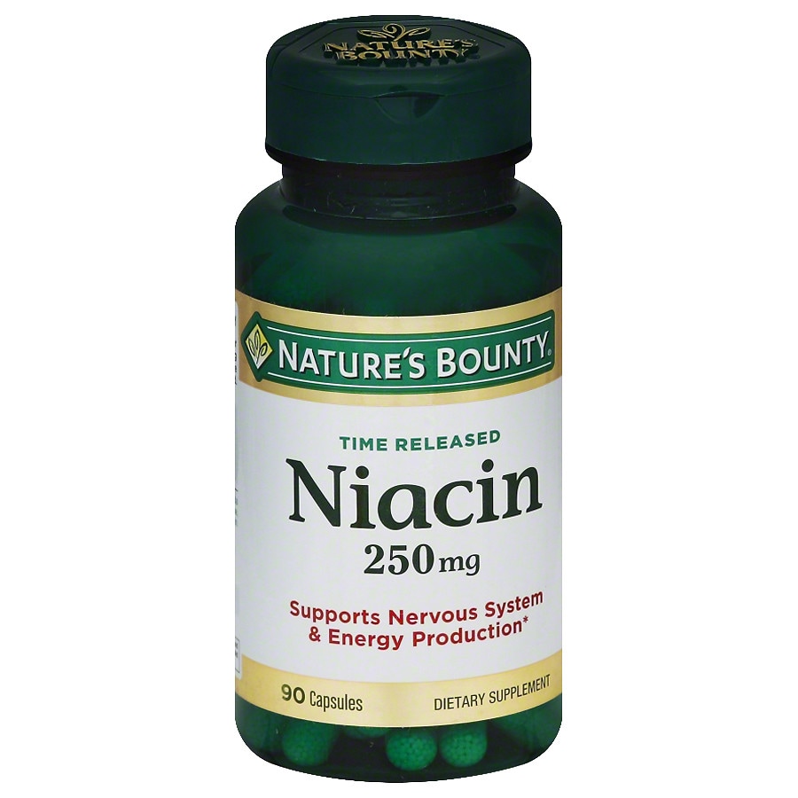 Nature S Bounty Niacin 250 Mg Dietary Supplement Capsules Walgreens