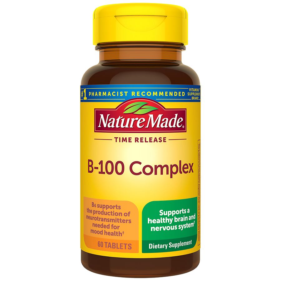 perzik voertuig speer Nature Made B-100 Complex Time Release Tablets | Walgreens