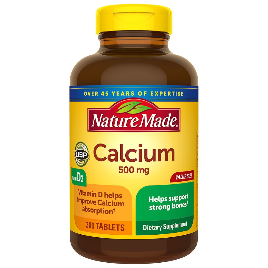 Nature Made Calcium 500 mg Dietary Supplement Tablets Walgreens