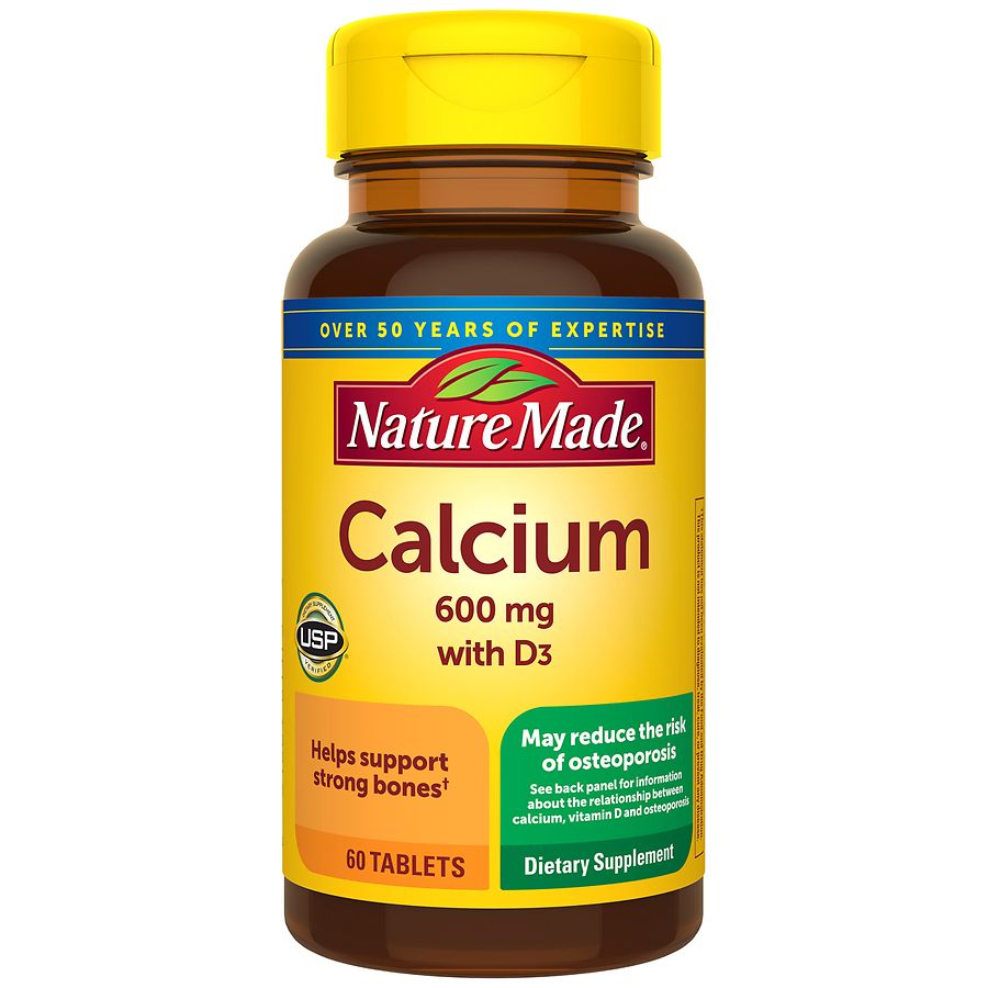 Nature Made Calcium With Vitamin D 600mg Tablets