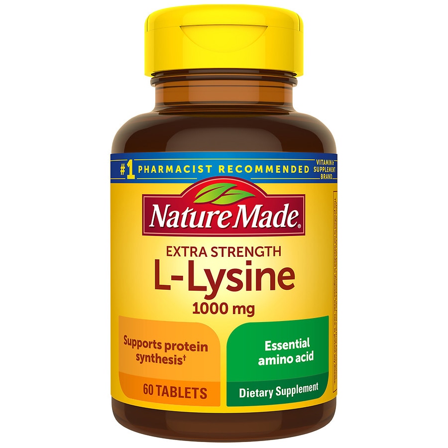 Nature Made Extra Strength L-Lysine Tablets | Walgreens