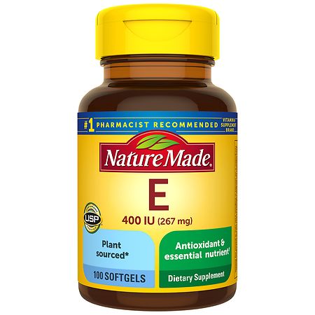 Plant Sourced Vitamin E 267 Mg 400 Iu D Alpha Softgels