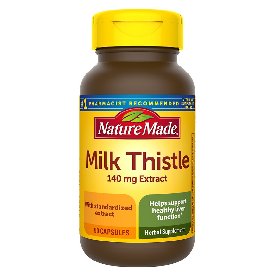  Nature Made Milk Thistle, 140 mg, Capsules 