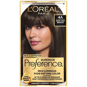 L'Oreal Paris Preference Permanent Hair Color Dark Ash Brown 4A