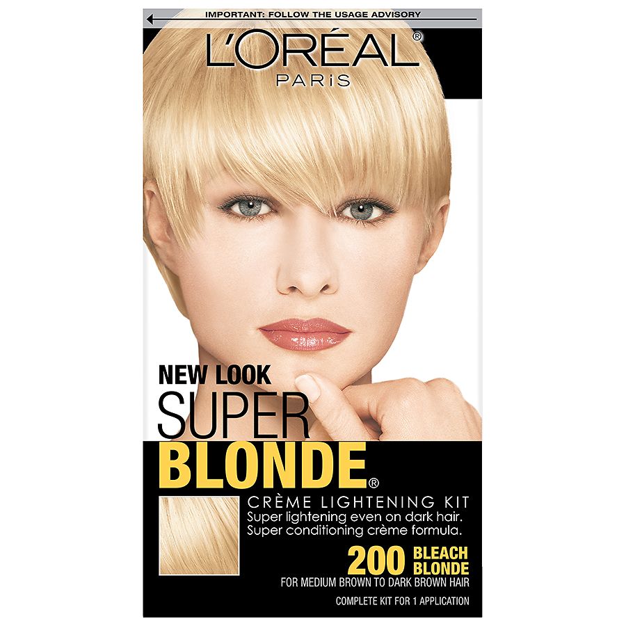 L Oreal Paris Super Blonde Creme Lightening Bleach Blonde Walgreens