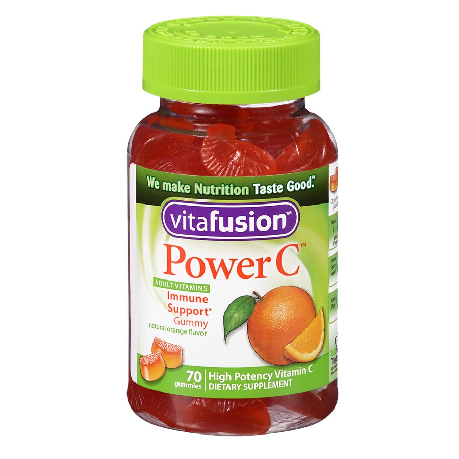 Vitafusion Power C Immune Support Adult Vitamins Gummies Absolutely Orange