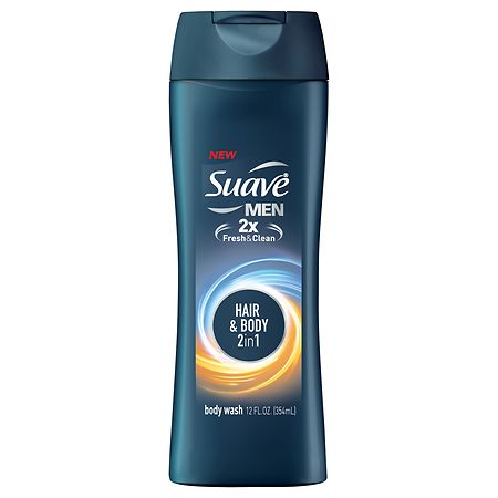 Suave Men Body Wash 2 in 1 Hair & Body