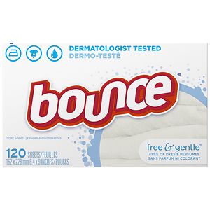 Bounce Fabric Softener Sheets Free  & Sensitive