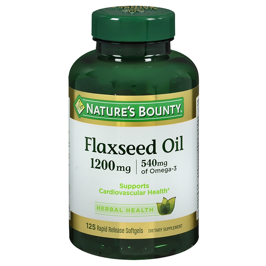 Photo 1 of Flaxseed Oil 1200 mg Dietary Supplement Softgels--Exp date 04-2025---factory sealed