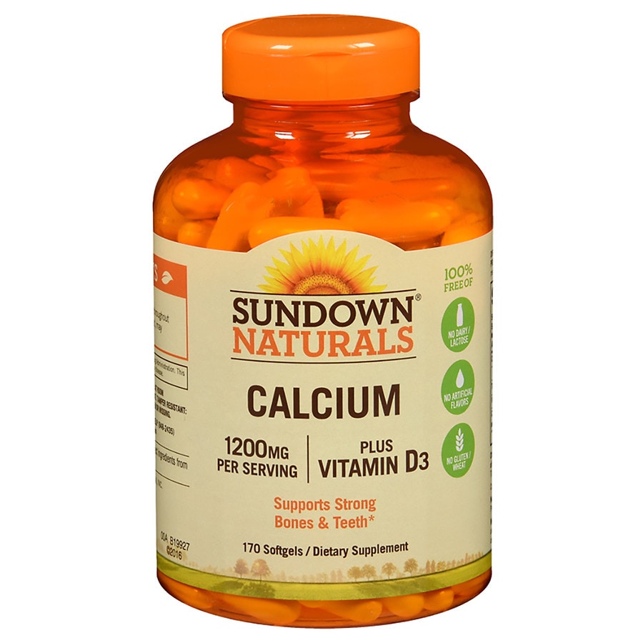 Sundown Naturals Calcium Plus Vitamin D3 1200mg Softgels