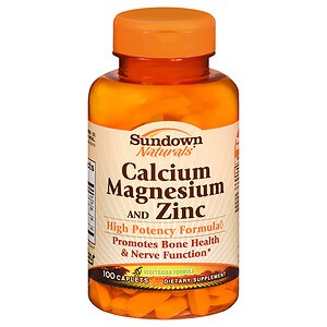 Sundown Naturals Calcium, Magnesium and Zinc, Caplets