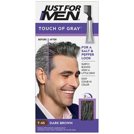 Just For Men Touch Of Gray Comb In Haircolor Dark Brown T 45