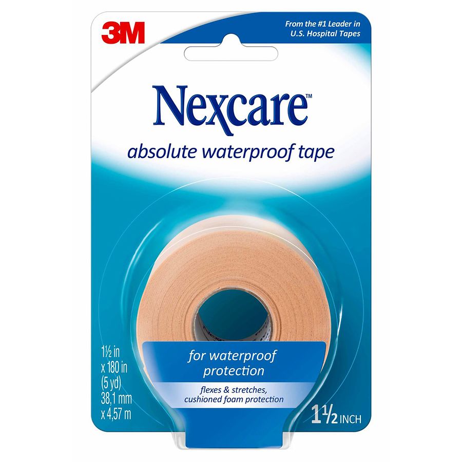 Nexcare Absolute Waterproof Wide Tape 1 5 X 180 Inches Walgreens