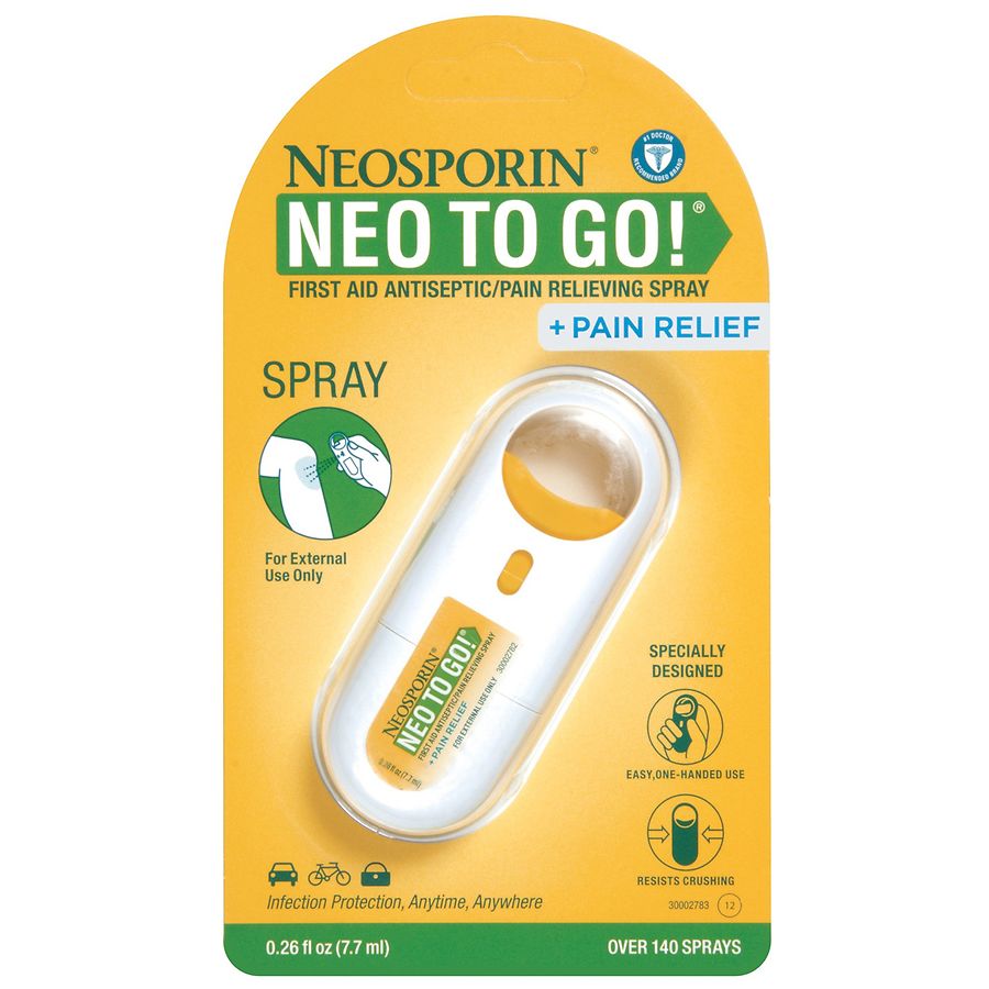 Neosporin Neo To Go! First Aid Antiseptic/Pain Relieving Spray