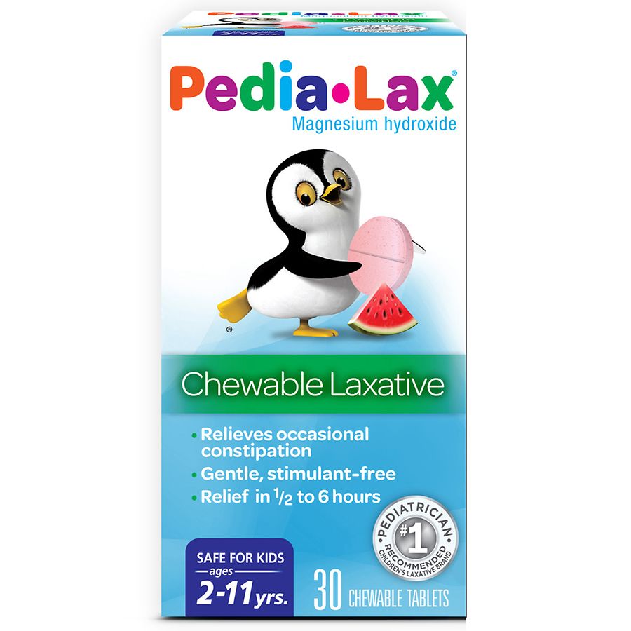 Fleet Children S Pedia Lax Saline Laxative Chewable Tablets Watermelon Walgreens